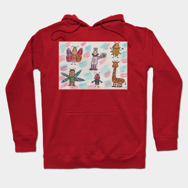 Childrens Fantastic Creatures Hoodie by Mila-Ola_Art